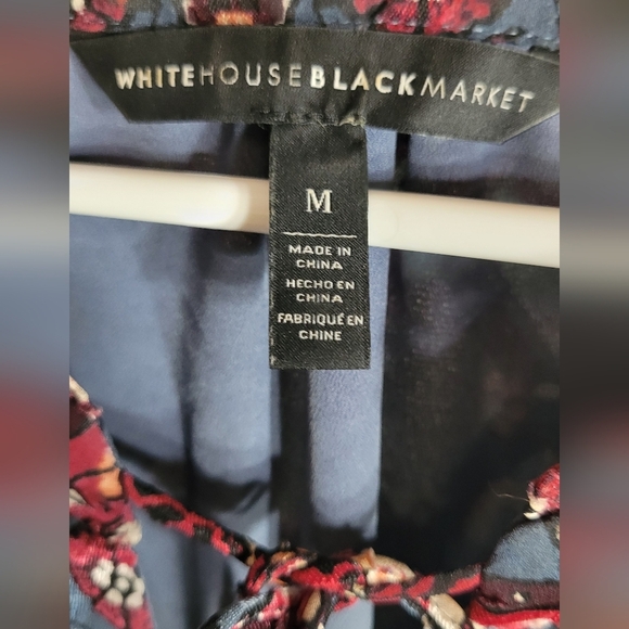 WHBM Long Bell Sleeve Medallion Printed Shift Dress Medium - Picture 3 of 6